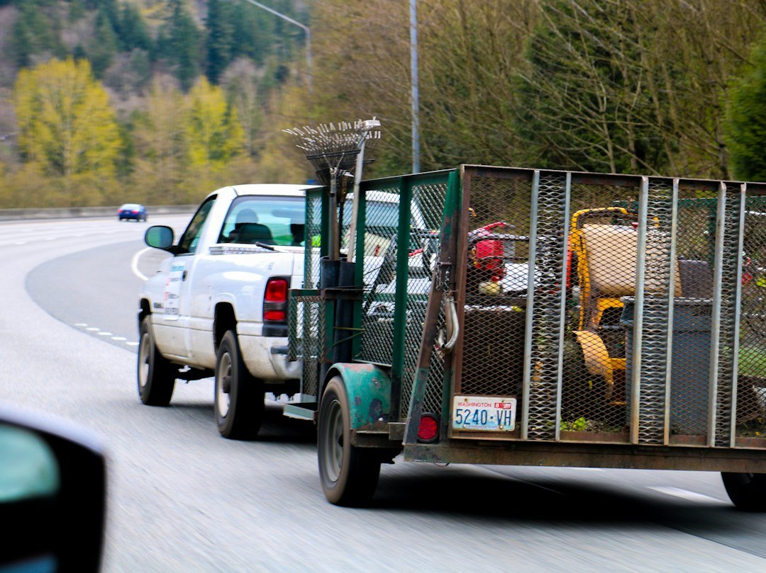 Truck for outdoor debris hauling in Salem Oregon